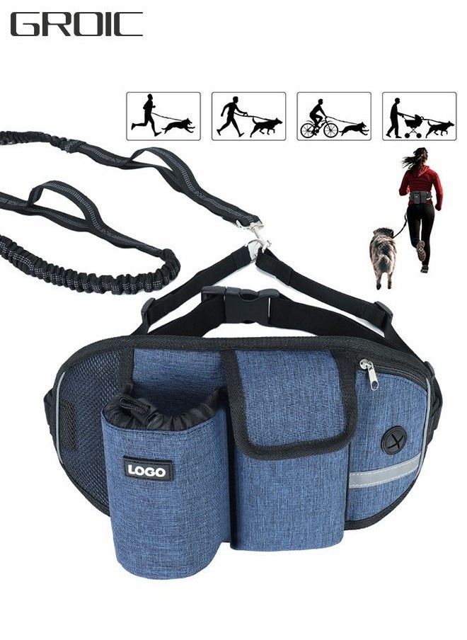 GROIC - Hands Free Dog Leash, Waist Leash for Dog Walking, Running Leash for Dogs with Strong Shock Absorbing Bungee, Reflective Stitches, Hands Free Leash for Running Hiking Walking,Running Waistpack - Image 1