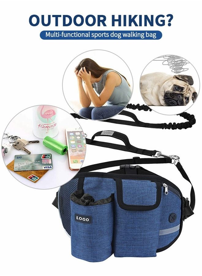 GROIC - Hands Free Dog Leash, Waist Leash for Dog Walking, Running Leash for Dogs with Strong Shock Absorbing Bungee, Reflective Stitches, Hands Free Leash for Running Hiking Walking,Running Waistpack - Image 1