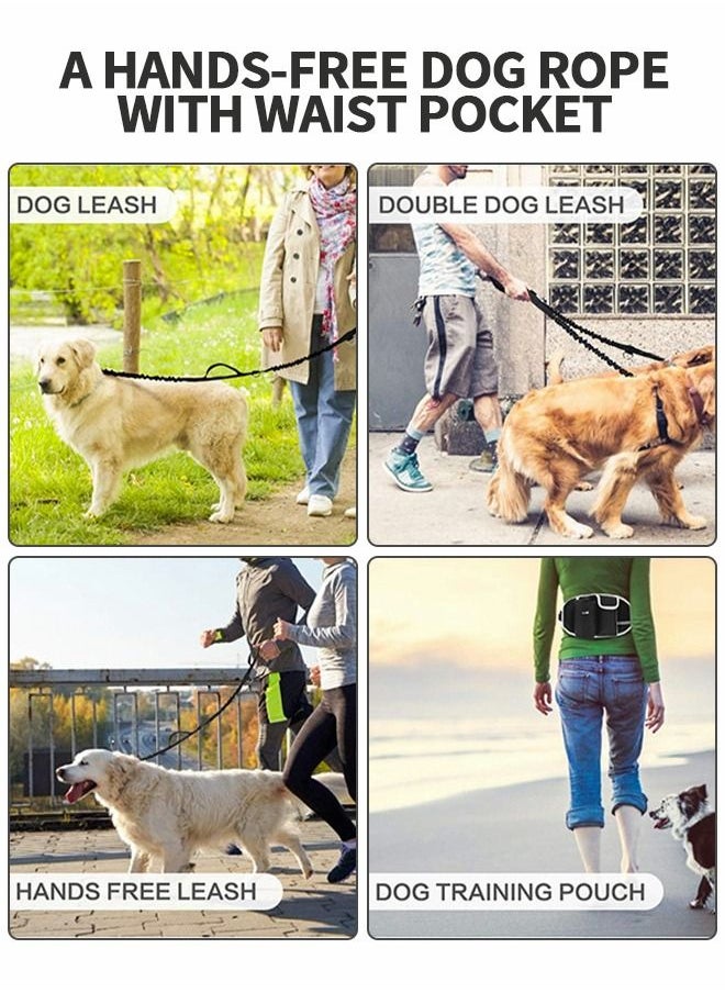 GROIC - Hands Free Dog Leash, Waist Leash for Dog Walking, Running Leash for Dogs with Strong Shock Absorbing Bungee, Reflective Stitches, Hands Free Leash for Running Hiking Walking,Running Waistpack - Image 1