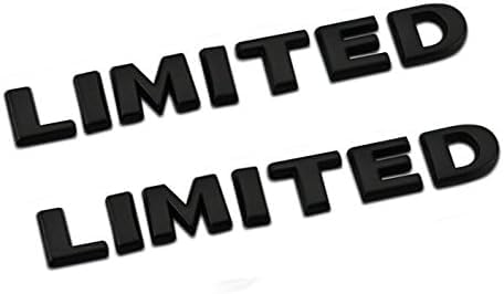 OAN 3D Metal Limited Emblem Badges,1Pack OEM Chrome Aluminum Alloy Badges Decals Suit for Side Fender Rear Trunk Tailgate with Adhesive Tapes Auto Car Sticker Accessories (Black Limited) - Image 3