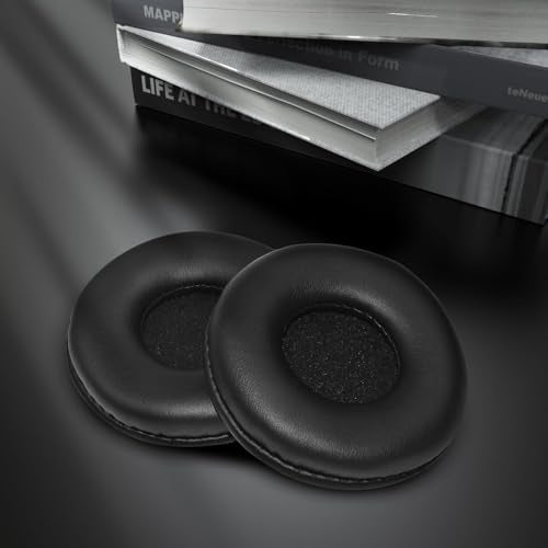 Heavy driver® Replacement Earpads for Boat Rockerz 450/450 Pro/Sony WH-XB700 Headphones | 80mm Soft Memory Foam Cushions with Protein Leather – Black (1 Pair) - Image 5