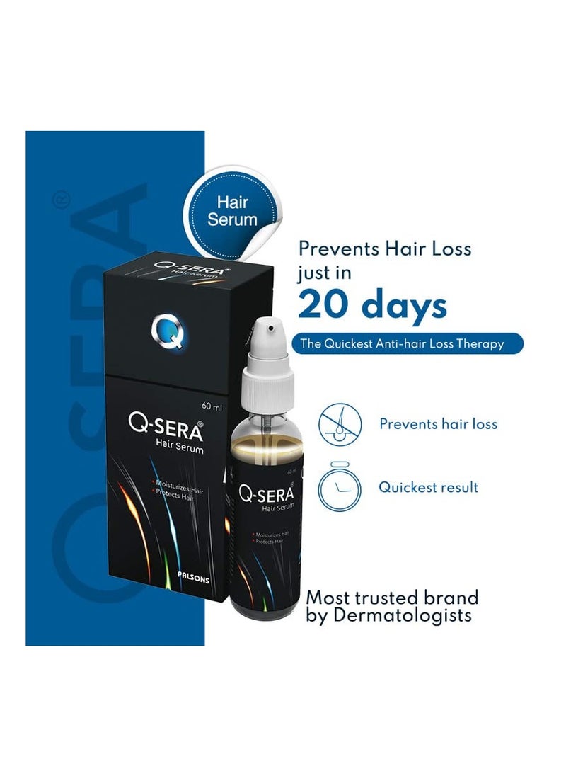Q-SERA - Q-Sera Hair Serum for Thick Hair With Unique Damage Repair Formula With Milk Based Anti-Inflammatory Cytokines for Quick Hair-Fall Control - Image 1