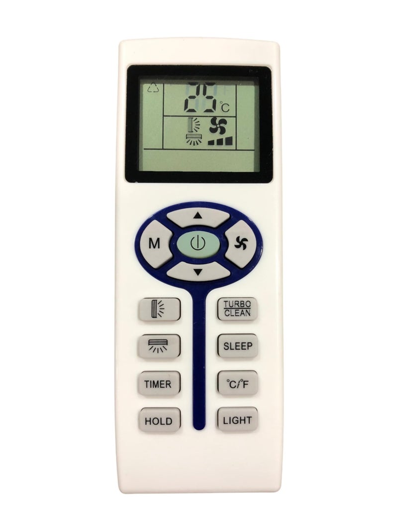 Upix AC Remote No. 166 (No Backlight), Compatible/Replacement for Llyod AC Remote Control (Exactly Same Remote Will Only Work) - Image 1