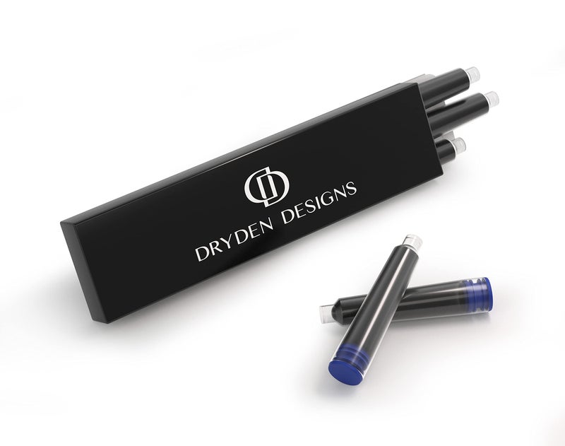 Dryden Designs Fountain Pen. Medium Nib Premium Box | 6 Ink Cartridges Included (Luscious Pink) - Image 5