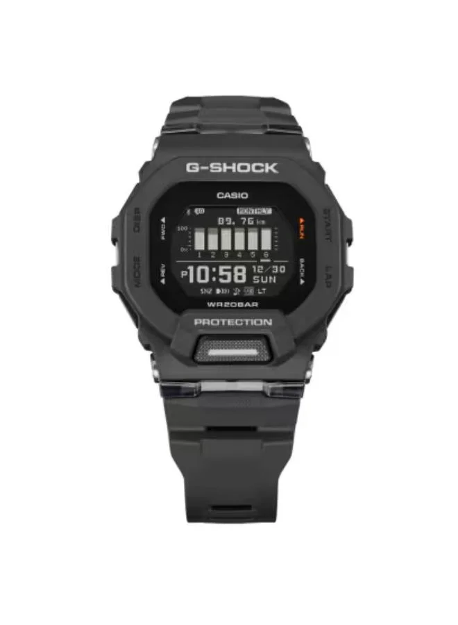 جي شوك Men's Digital Display Watch With Black Resin Strap - GBD-200-1DR