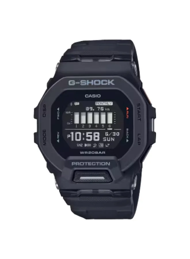 جي شوك Men's Digital Display Watch With Black Resin Strap - GBD-200-1DR