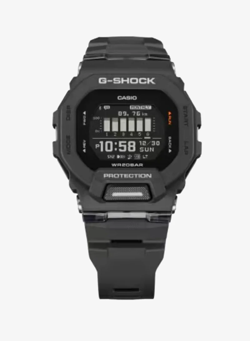 جي شوك Men's Digital Display Watch With Black Resin Strap - GBD-200-1DR