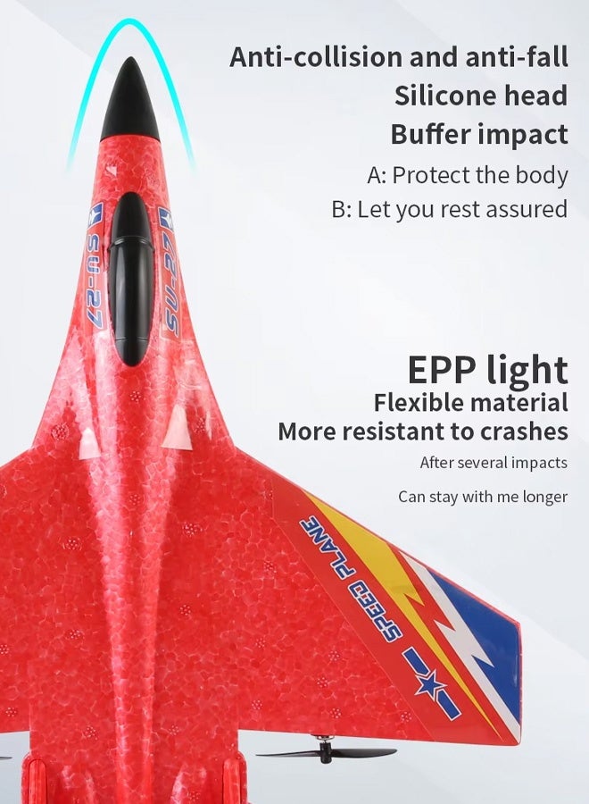 Wholesale remote control foam aircraft land and air amphibious aircraft model fighter fixed wing glider anti-fall remote control aircraft - Image 1