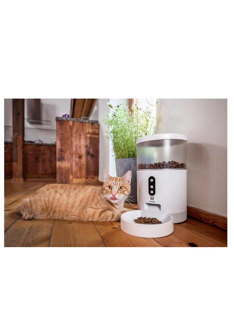 Smart Pet Feeder works with Google Alexa  Tesla Home App - pzsku/Z005C0AD5115ACDD79B9EZ/45/_/1703255428/640fcf38-501f-4a2d-a422-6b023e24d9e9