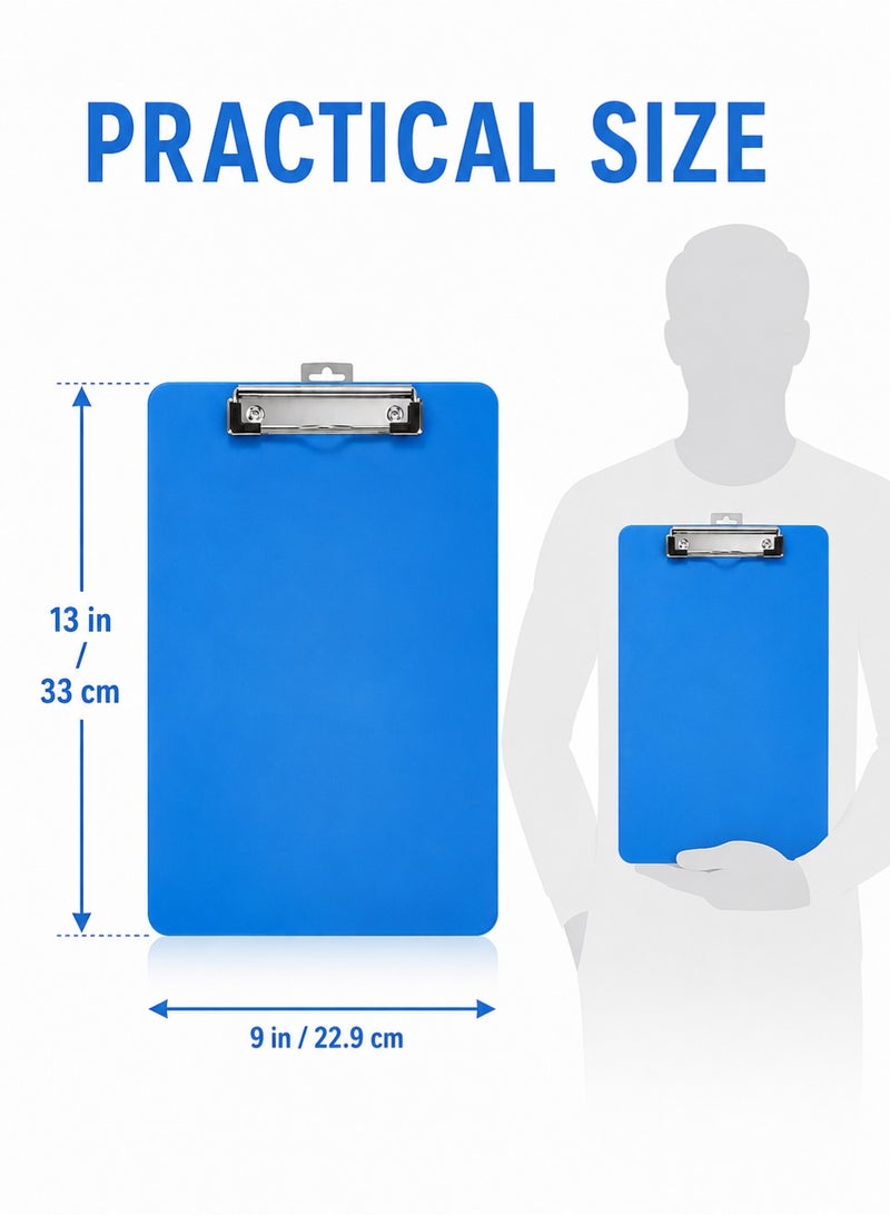 CHU DAI 2 Pack Clipboard with Metal Clip for School, Office, Warehouse & Restaurant, Lightweight Portable Writing Board for Holding Papers and Daily Notes - Image 4