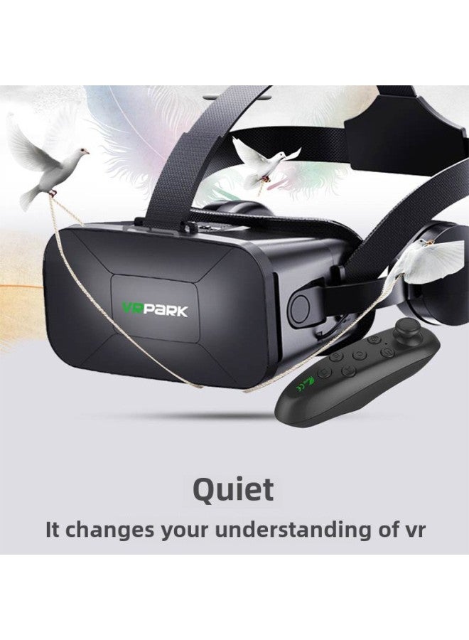 VRPARK Glasses BOX Smart Cinema 3DBOX Panoramic Game Virtual Helmet VR Glasses-Color:J40 + Y1 Black - Image 3