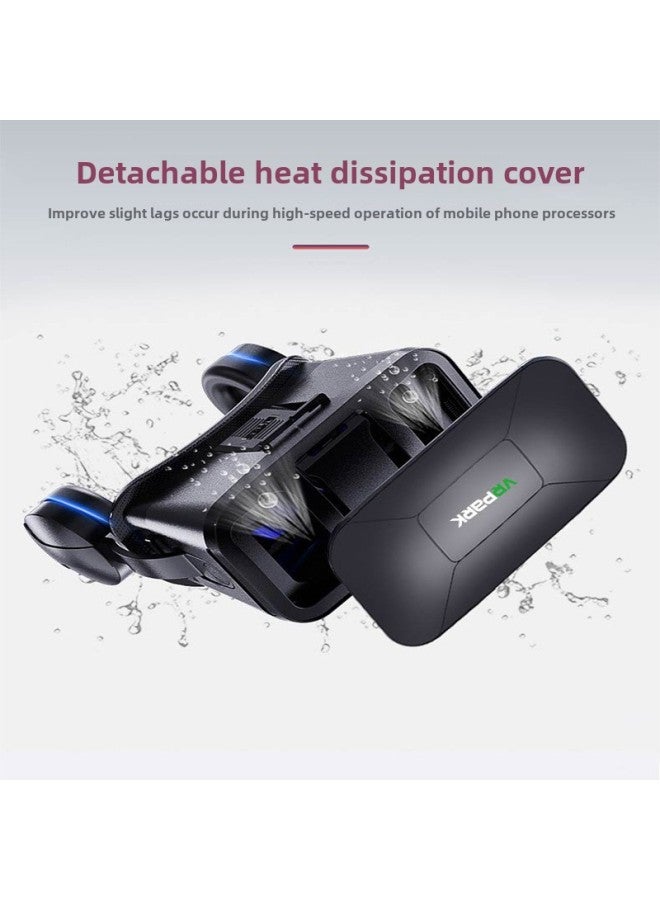 VRPARK Glasses BOX Smart Cinema 3DBOX Panoramic Game Virtual Helmet VR Glasses-Color:J40 + Y1 Black - Image 4