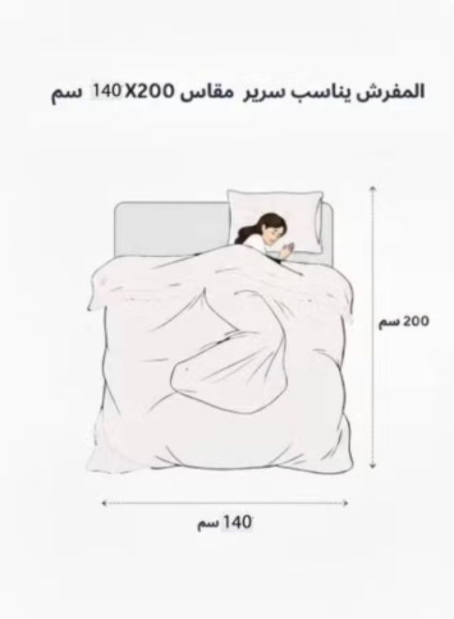 Single and a half compressed bed sheet set – softness and comfort with a stylish and modern design - Image 5