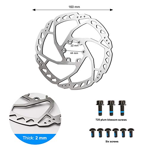 RUJOI Bike Disc Brake Kit, Aluminum Front Caliper, Full Aluminum Alloy Bicycle Brake Lever, 160mm Rotor, Mechanic Tool-Free Pad Adjuster for Road Bike, Mountain Bike (1 Set) - Image 4