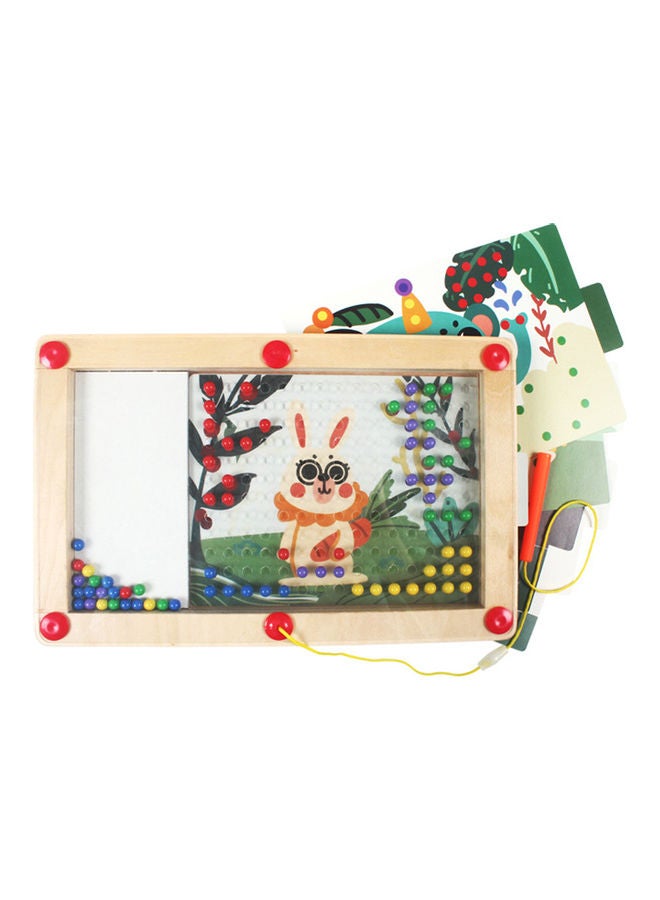 16 in 1 Wooden Driving Board Puzzle With Magnetic Pen - Image 4