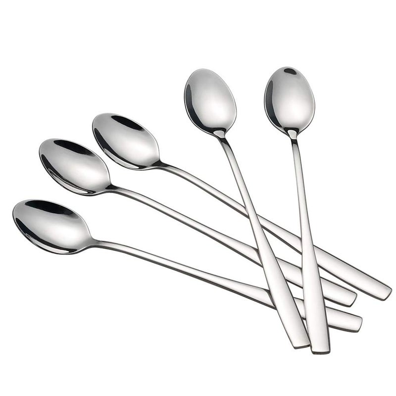 Hommp Long Handle Iced Tea Spoon  Stainless Steel Ice Cream Spoon  Set Of 16 - Image 1