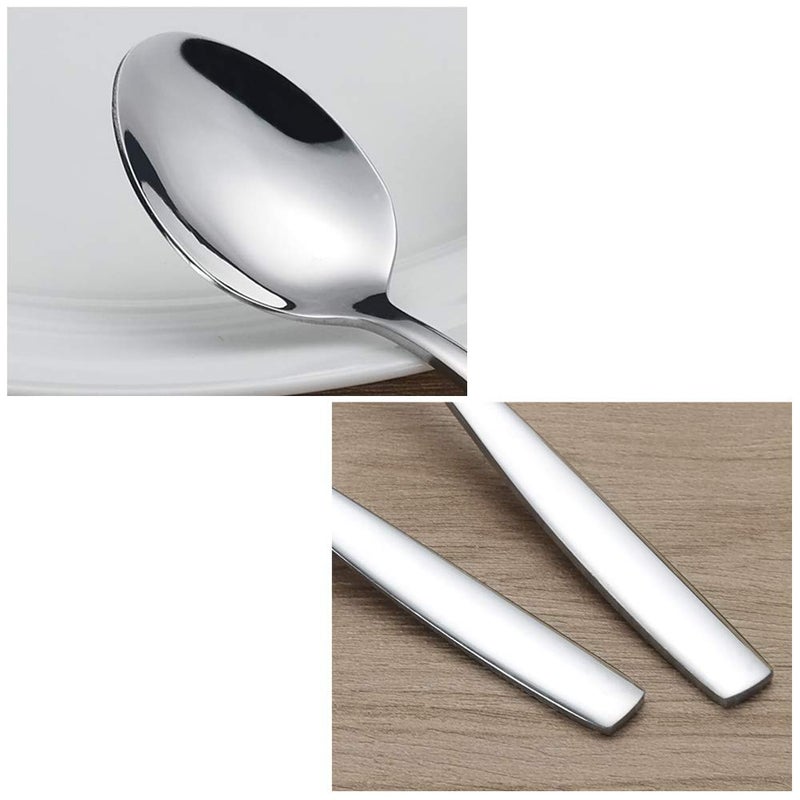 Hommp Long Handle Iced Tea Spoon  Stainless Steel Ice Cream Spoon  Set Of 16 - Image 2