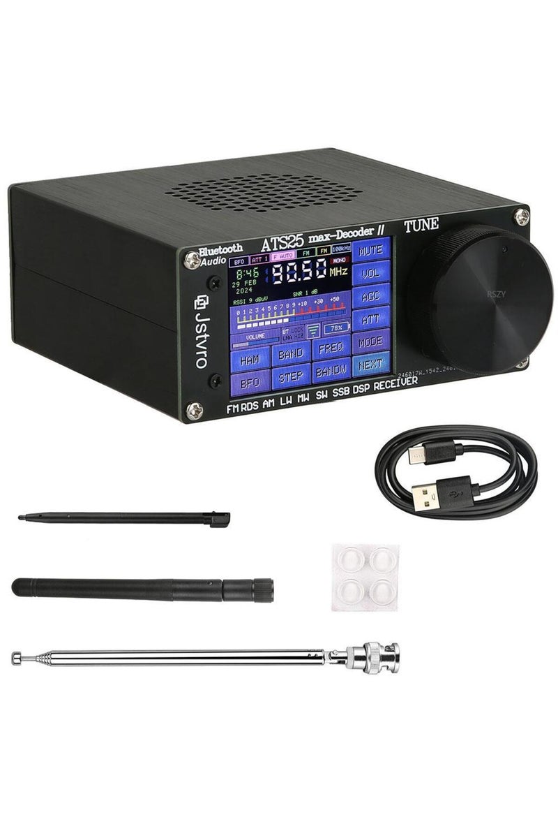 erorex 2024 New Official  4.17 ATS25 Max Decoder II Bluetooth Full Radio Receiver FM SW SSB MW LW Receiv... - Image 1