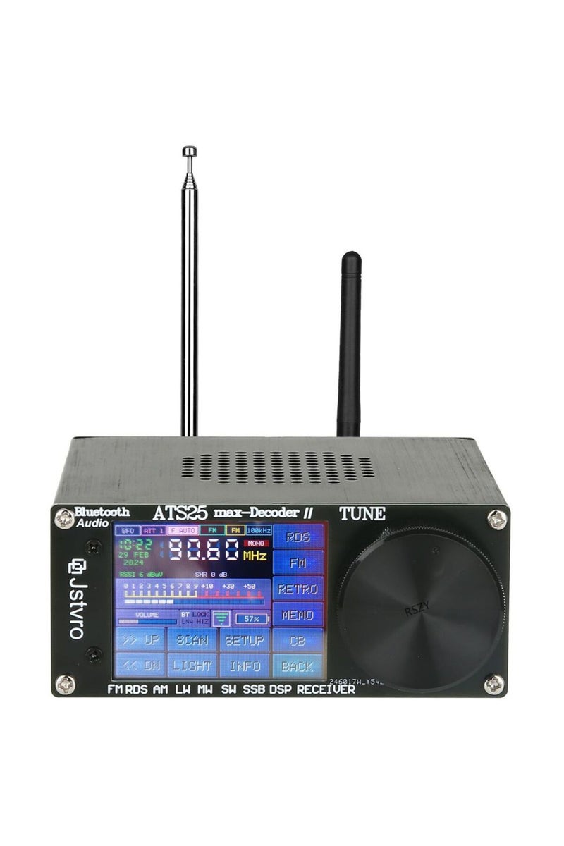 erorex 2024 New Official  4.17 ATS25 Max Decoder II Bluetooth Full Radio Receiver FM SW SSB MW LW Receiv... - Image 2