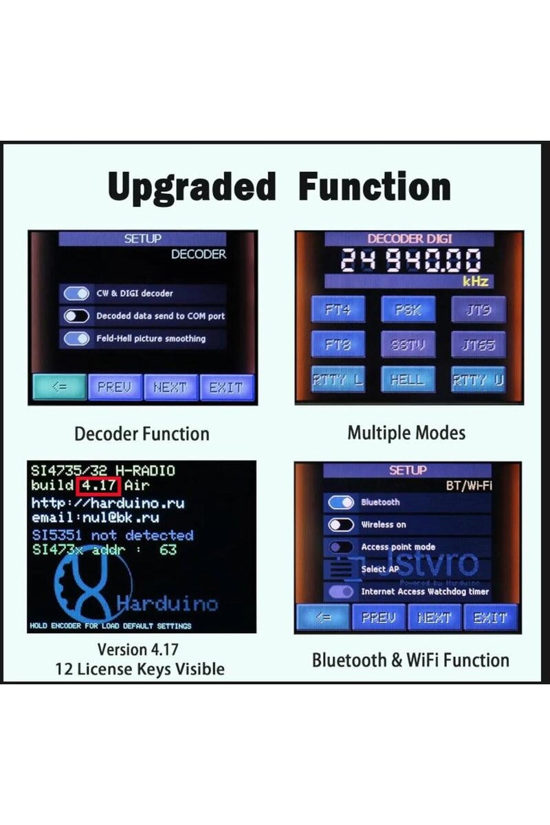 erorex 2024 New Official  4.17 ATS25 Max Decoder II Bluetooth Full Radio Receiver FM SW SSB MW LW Receiv... - Image 5