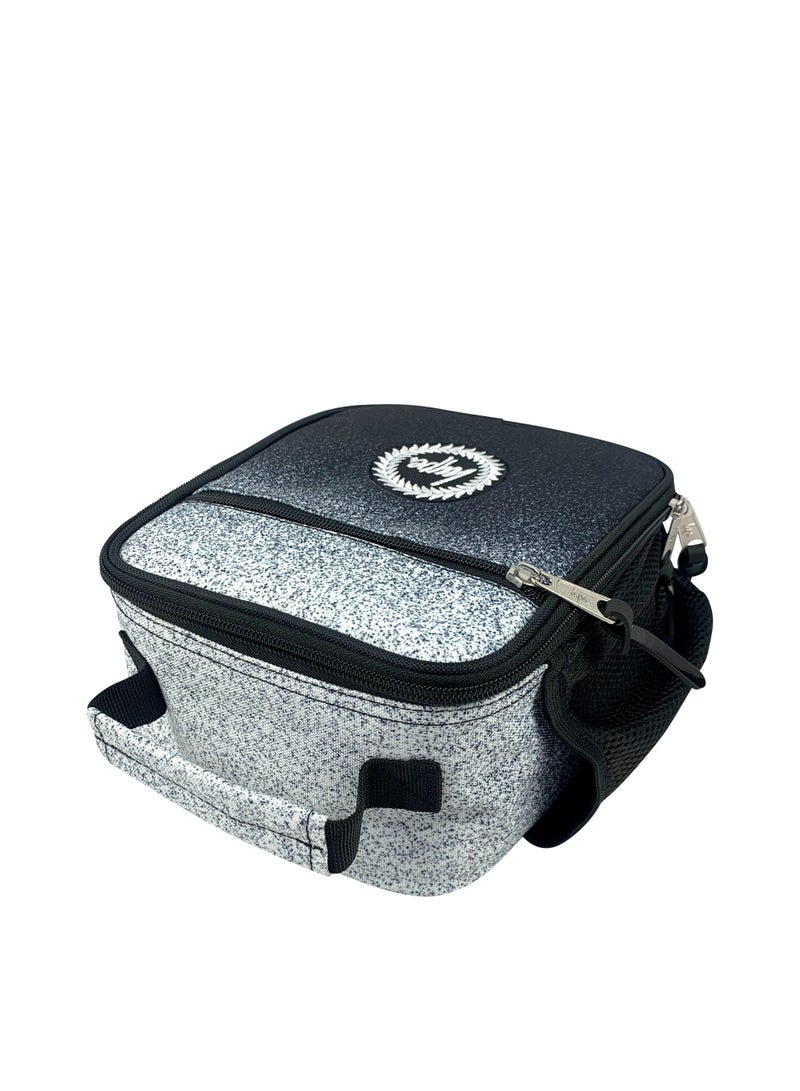 HYPE Kids Lunch Bag Black White Speckle Fade - 4L Insulated Lunch Box with Ripstop Thermal Lining - Image 5