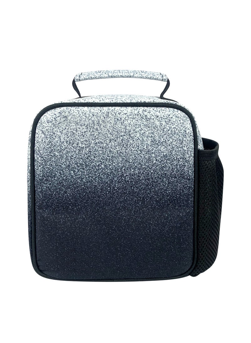 HYPE Kids Lunch Bag Black White Speckle Fade - 4L Insulated Lunch Box with Ripstop Thermal Lining - Image 4