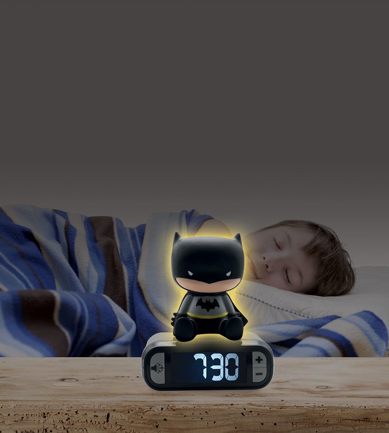 LEXiBOOK - Batman Digital Alarm Clock for Kids with Night Light Snooze, Childrens Clock, Luminous Batman, Black Colour - RL800BAT - Image 5