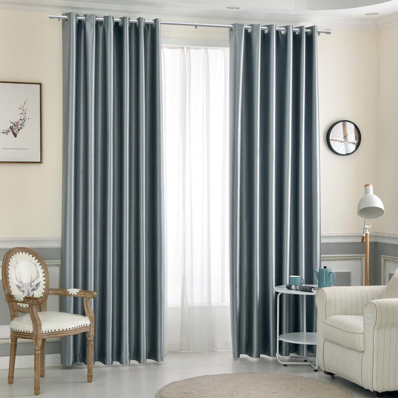 Edidonson 1â€ Diameter Silver Curtain Rods for Windows, 1 Pack 30-120 Inch Heavy Duty Window Treatment Rods, Long Adjustable Curtain Rod, Fits Most Standard Windows, Suitable for Bedroom, Living Room, Farmhouse - Image 5