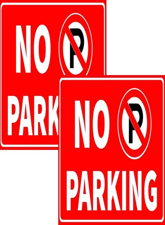 VAAIMAI No Parking Vinyl Sign Board 12 x 8 Inch for Shops,Showrooms,Hotels & Restaurants on 3 mm Sun Board, Pack of 2 - Image 1