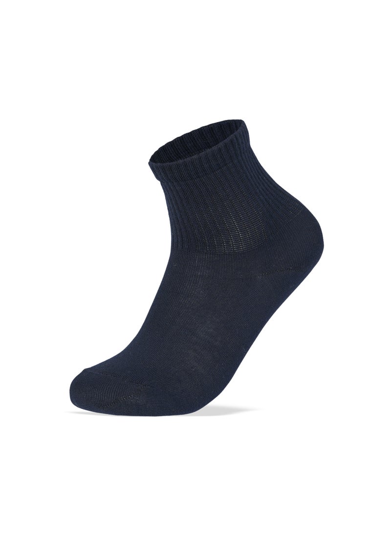 SAM SOCKS Kids Set of 3 Half Long School Plain Socks White-Grey-Blue size 30-33 EU - Image 3