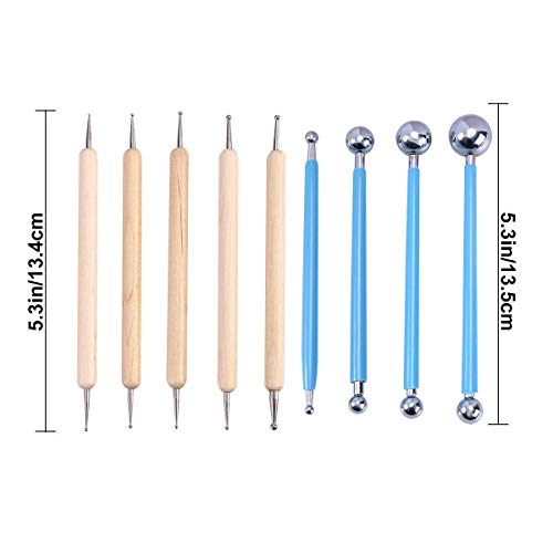 worison 17 Piece Ball And Wood Dotting And Mandala Tool Combo Set, Multicolor - Image 4