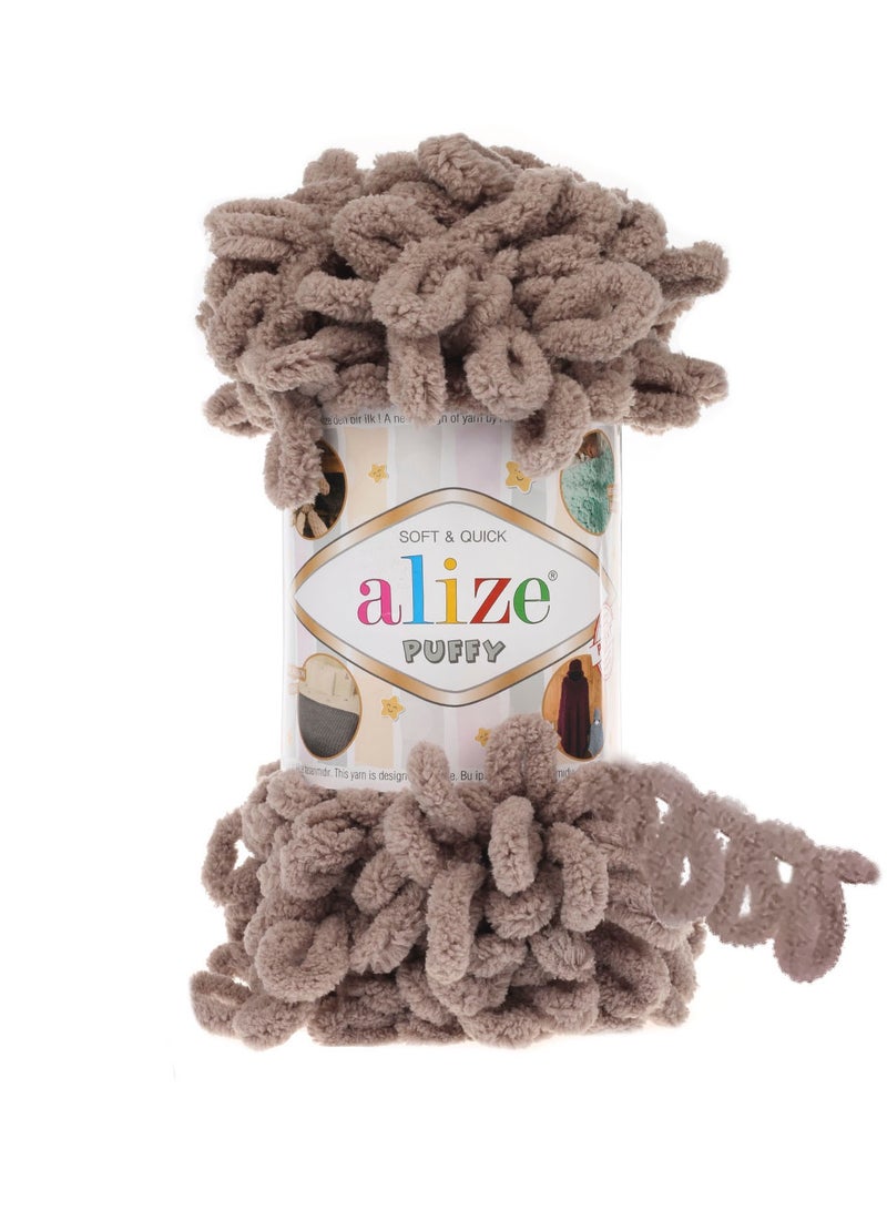 Alize Yarns Alize Puffy Yarn – No Needle Knitting Yarn – Color 530 - Image 1