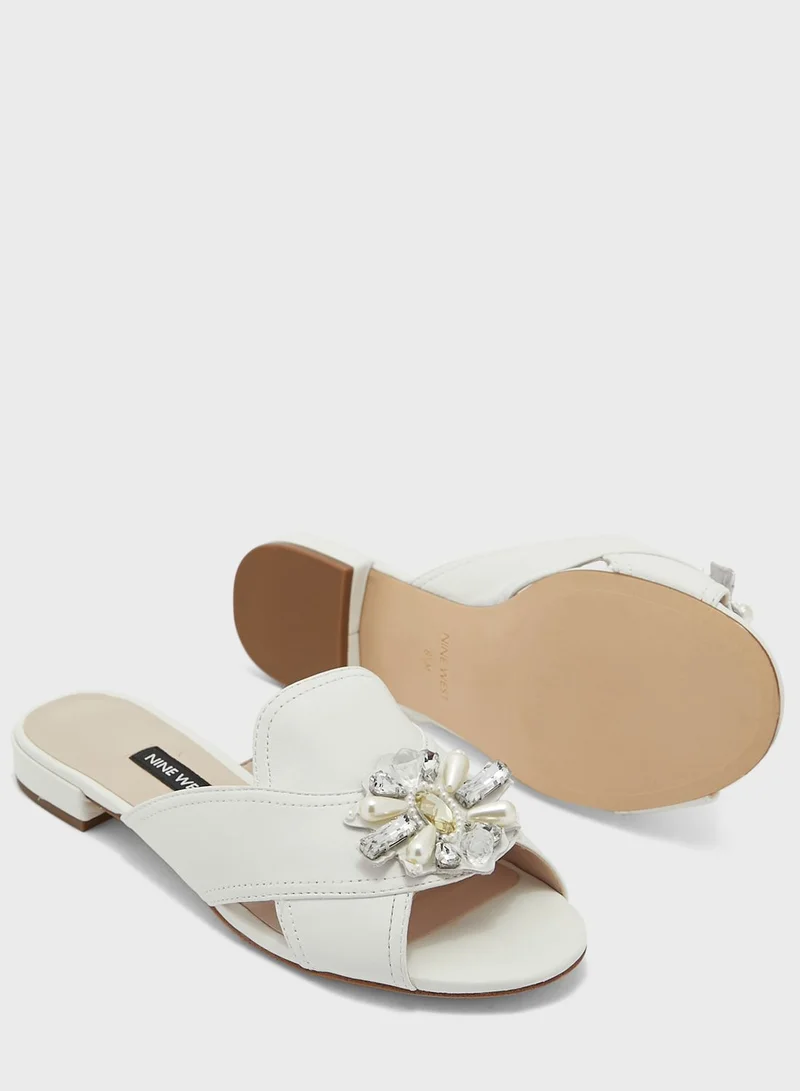 NINE WEST Embellished Detail Flats