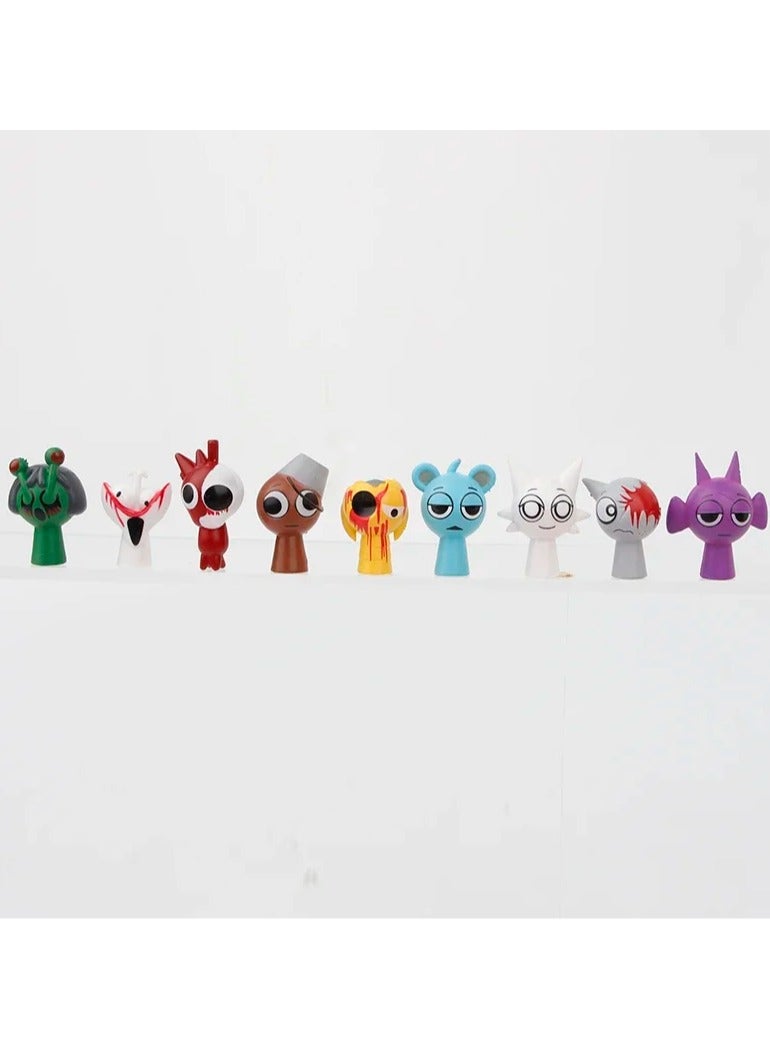 48pc Mini Sprunki Action Figure Toys Cartoon Movie Sprunki Wenda Model Doll Anime Figurines  - Image 2