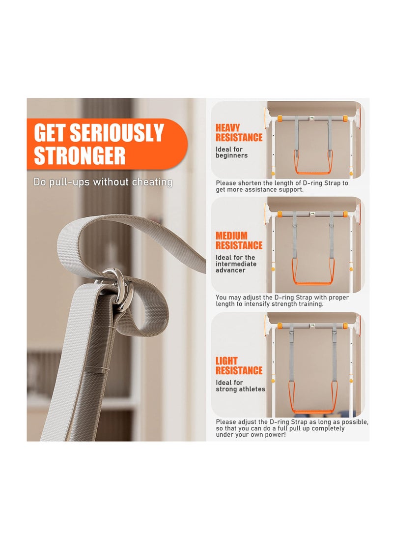 Excefore - Pull Up Assistance Bands,  88lbs - 132lbs Heavy Duty Resistance Band for Pull Up Assist, Adjustable Weight Size with Fabric Feet/Knee Rest for Chin Up, Powerlifting, Strength Training - Image 1