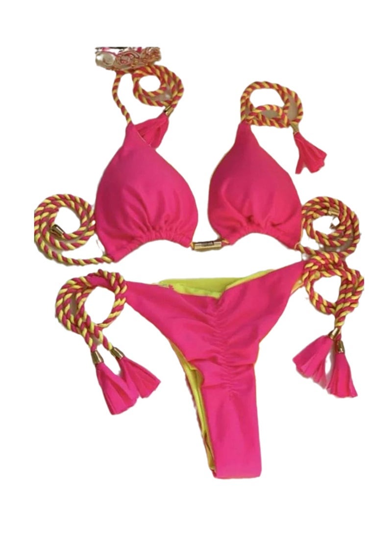 NADANBAO New braided string bikini swimsuit beach swimming bikini swimsuit - Image 1