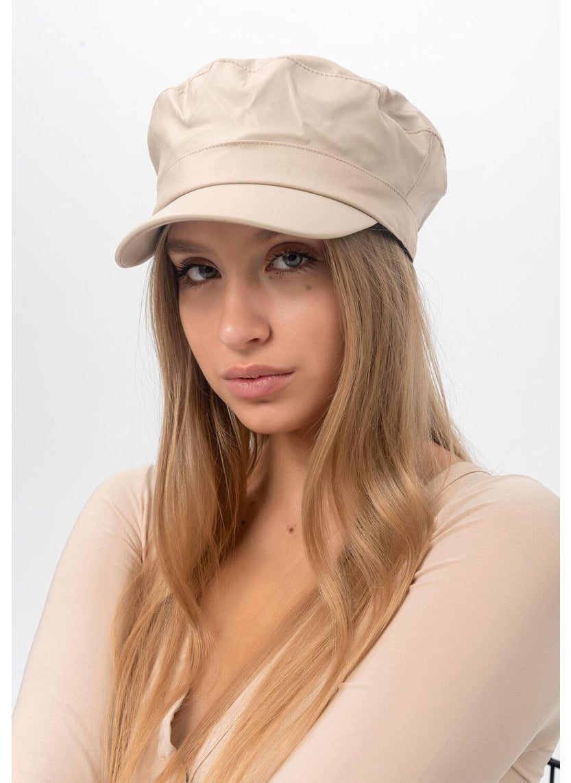 Saria Moda - Saria Fashion Leather Captain Sailor Women Hat - Image 1