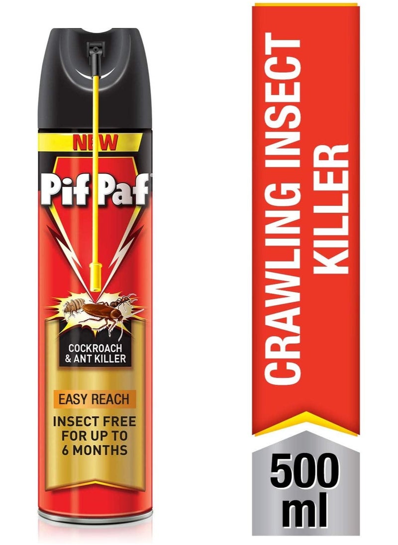 Pif Paf - Pif Paf Cockroach And Ant Killer, Crawling Insect Killer Spray, 500ML - Image 1
