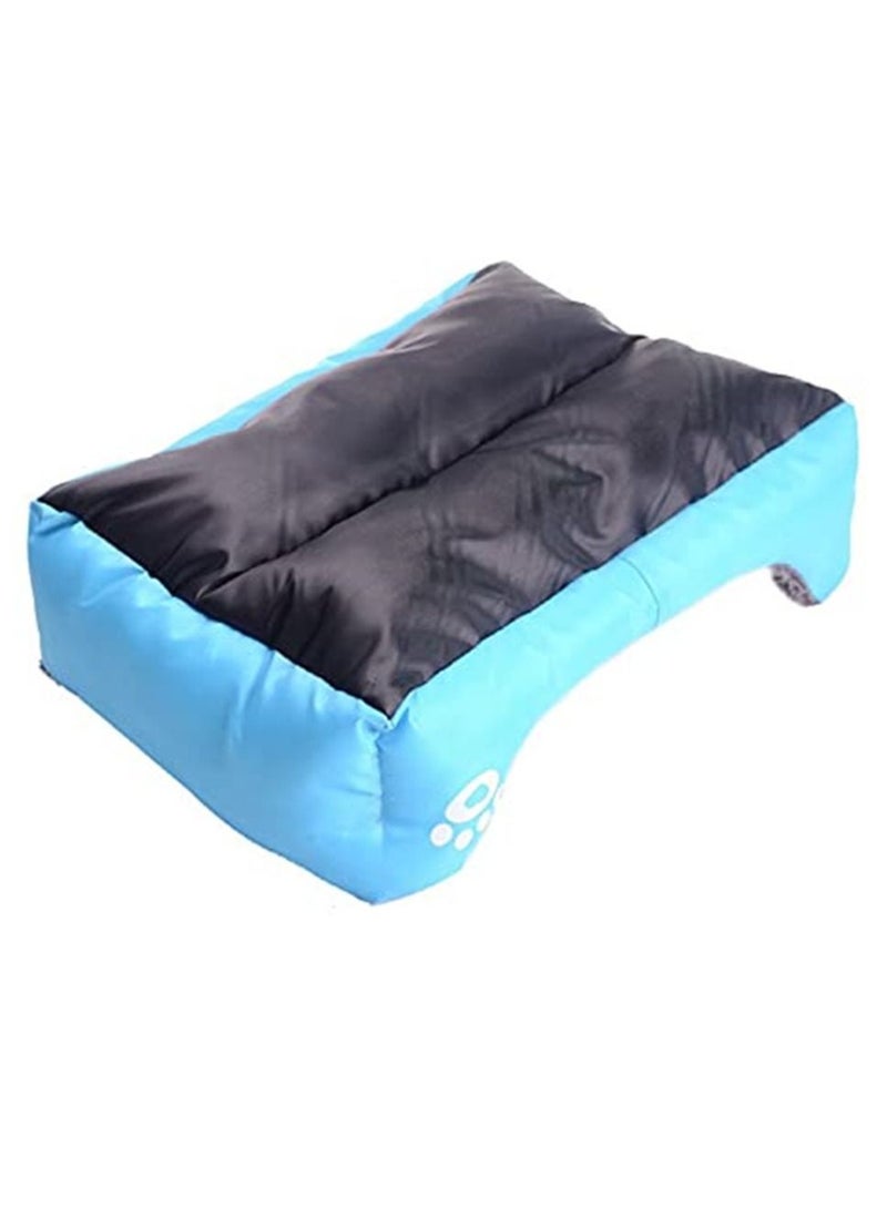 L حجم الحيوانات الأليفة أريكة الكلب سرير مربع بيت ماء أسفل لينة الصوف الدافئة القط تنفس سرير منزل منتجات الحيوانات الأليفة - Image 4