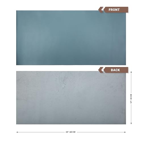 Shkira 12''X24'' Tooling Leather Square - 2.0MM Light Blue Sheets for Crafts - Leather Sheets for Crafts Tooling Sewing Hobby - Thick Cowhide Pieces - Fabric for Crafting - Image 4