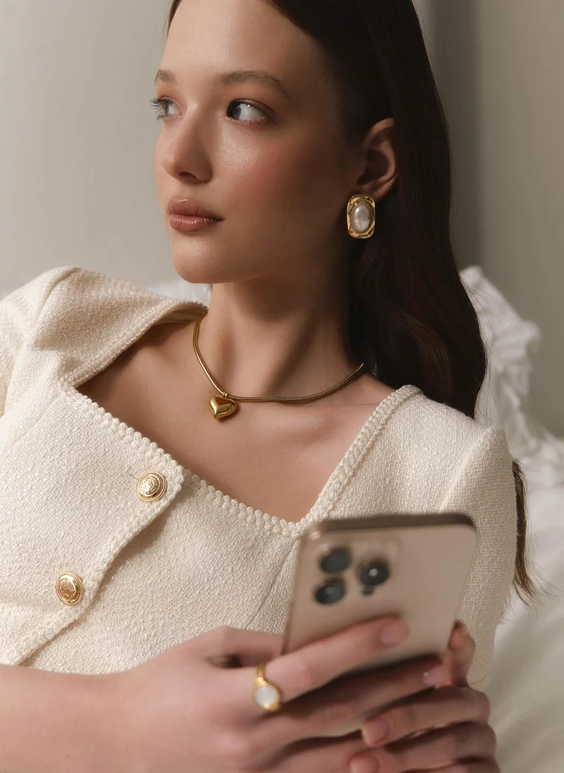 Lichi  Round chain with heart pendant for Women | Best Price UAE