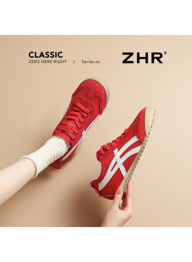 Zhr Women's Training Shoes New Lightweight Flat Sports Sneakers Bt102pp Red Size 40 - Image 1