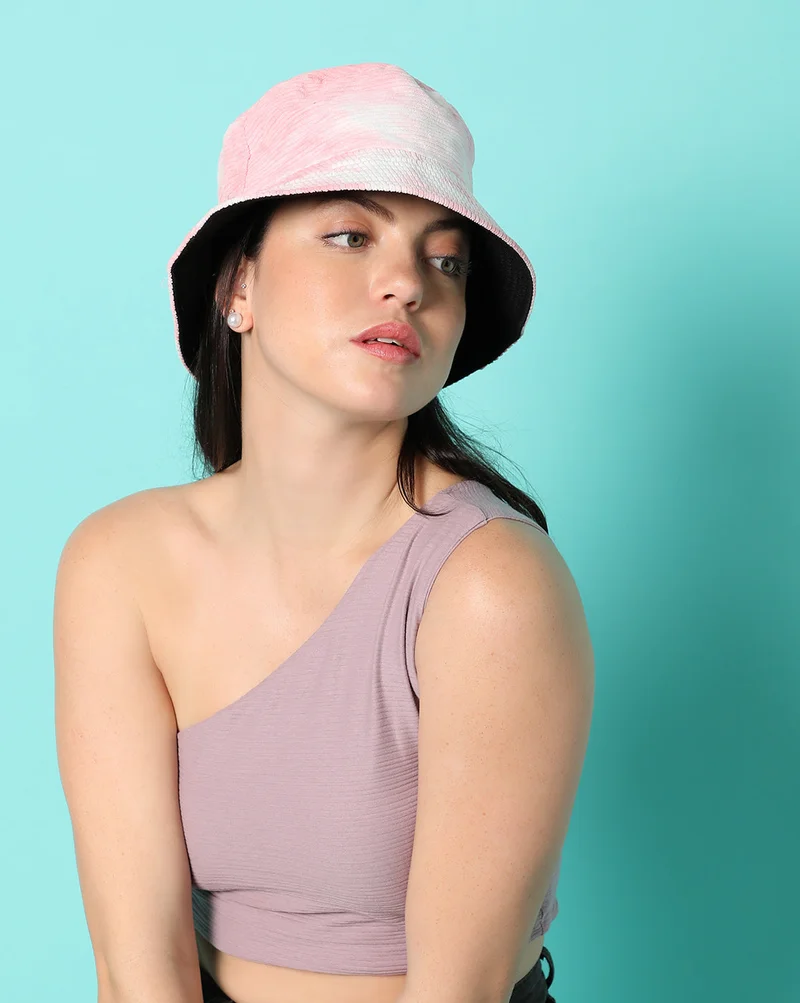 Haute Sauce Pink Tie-Dye Bucket Cap