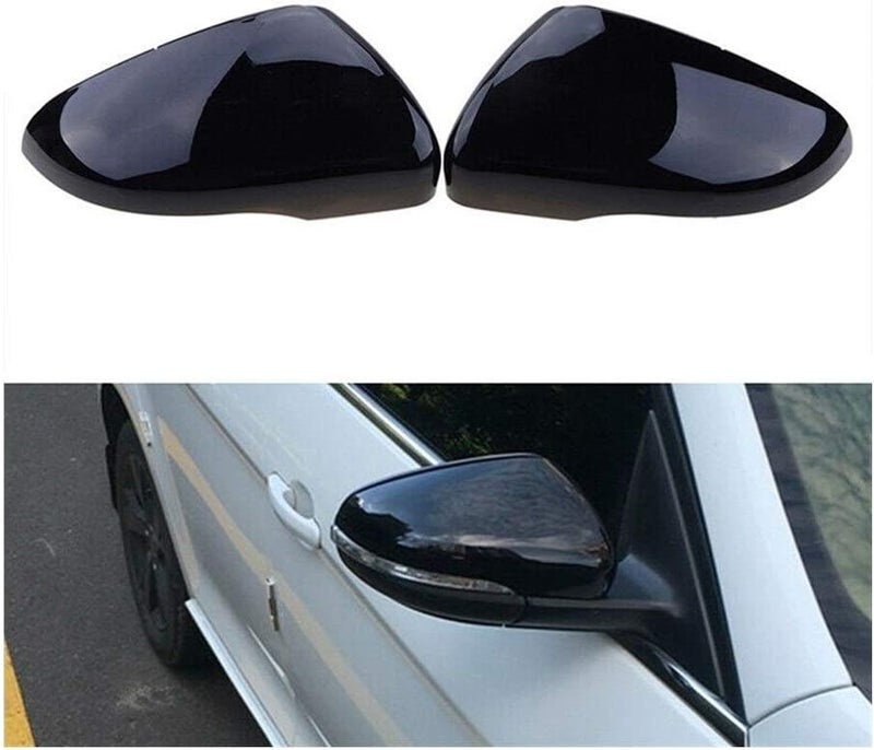 Vuzmode Gloss Black Rearview Mirror Covers for Golf VI - Image 4