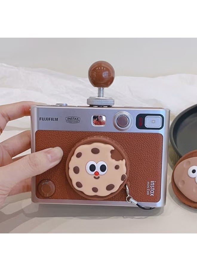 غطاء عدسة لكاميرا فوجي فيلم إنستاكس ميني إيفو، ملحقات فوجي ميني لغطاء عدسة إنستاكس ميني إيفو، غطاء عدسة بلاستيكي مضاد للخدش برسومات كرتونية لطيفة لكاميرا ميني إيفو (بدون كاميرا) - Image 4