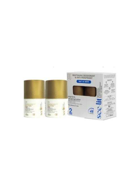 Whitening Deodorant Roll On - Oud (2pcs 50ml)
