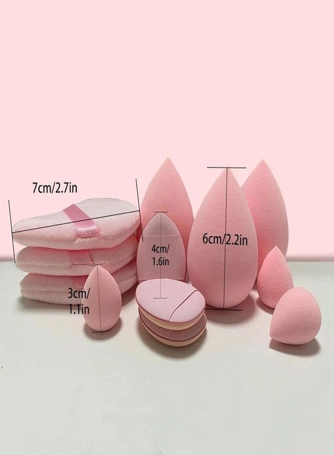 Ruby Face Rubyface17pcs Makeup Sponge & Triangle Puff Set | Soft Latex-Free Makeup Sponges with Reusable Makeup Remover pads | All-in-One Cosmetic Tool Kit for Seamless Blending | For Daily Use Makeup Tools - Multicoloured - Image 3