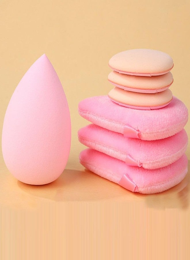 Ruby Face Rubyface17pcs Makeup Sponge & Triangle Puff Set | Soft Latex-Free Makeup Sponges with Reusable Makeup Remover pads | All-in-One Cosmetic Tool Kit for Seamless Blending | For Daily Use Makeup Tools - Multicoloured - Image 5