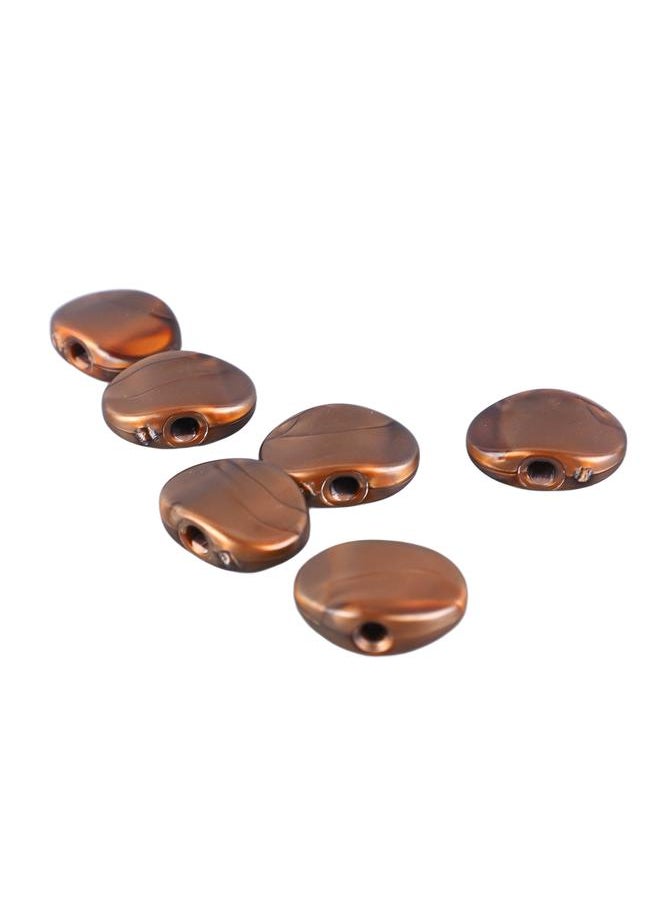 6Pcs Folk Guitar String Button Handle Knob Head Cap Tuner Tuning Peg Buttons Parts Coffee