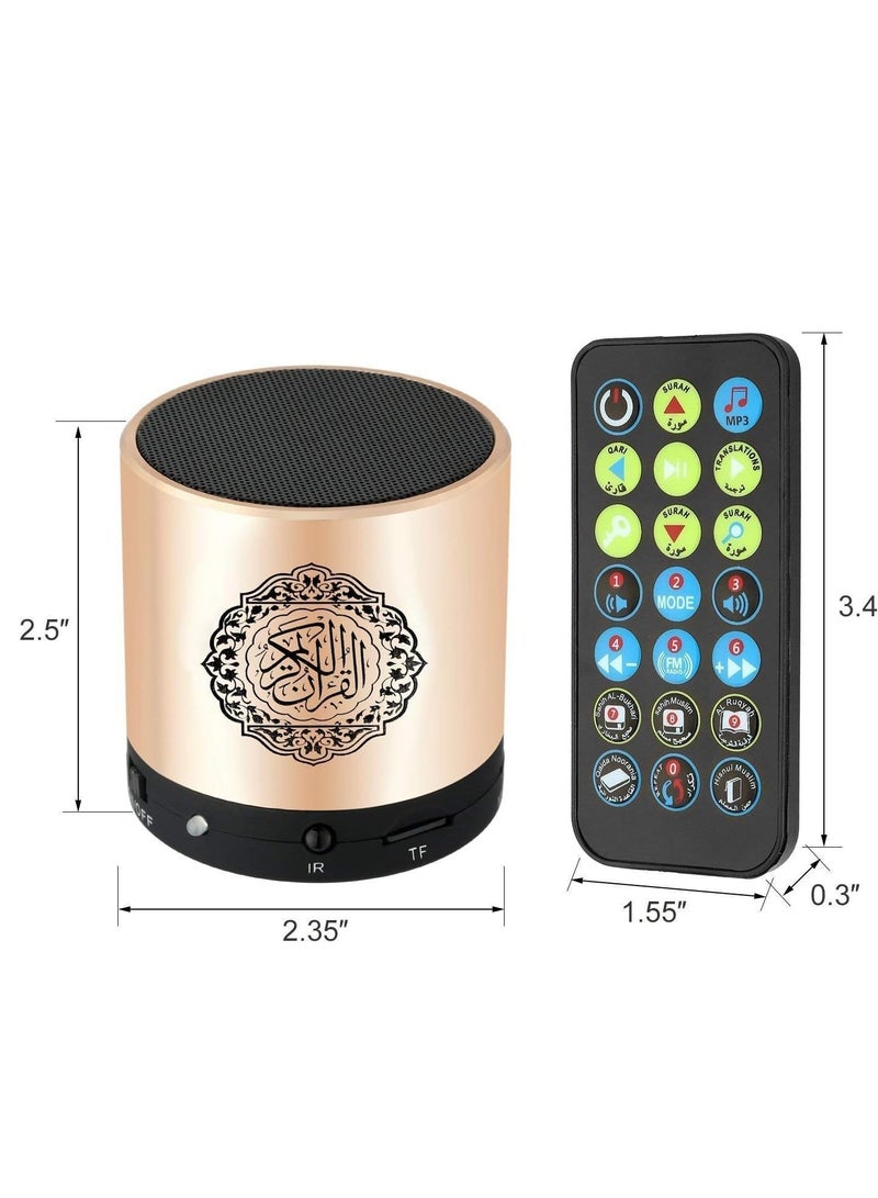 ELTRAZONE Remote Control Speaker Portable Quran Speaker MP3 Player 8GB TF FM Quran Koran Translator USB Rechargeable Speaker, Secure Digital, Micro SD (ELT-SP01) - Image 5